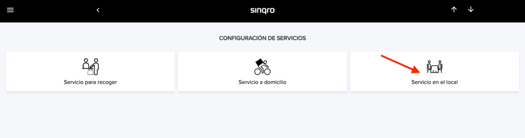 Sección de servicio en local en Sinqro, no utilizada por Delitbee