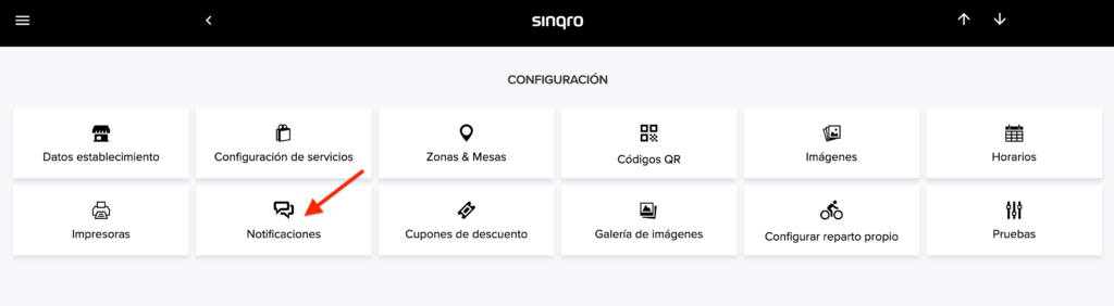 Configuración de correos de notificaciones en Sinqro