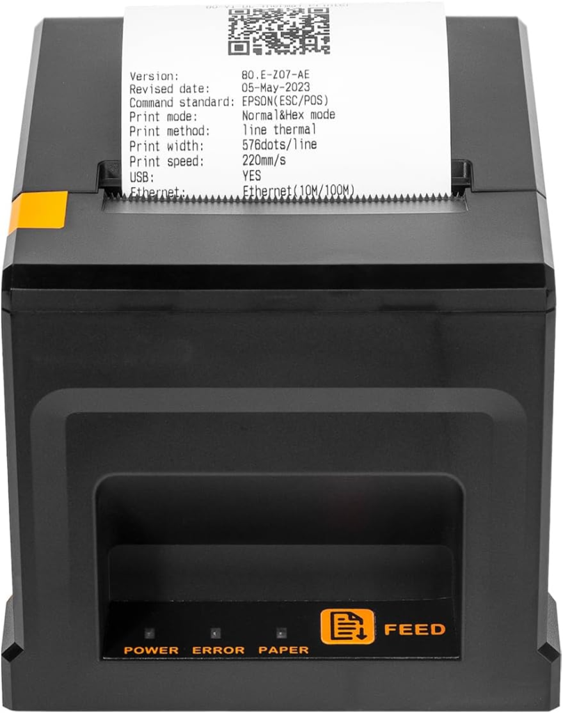 Impresora térmica NetumScan de 80mm con conexión USB y Ethernet